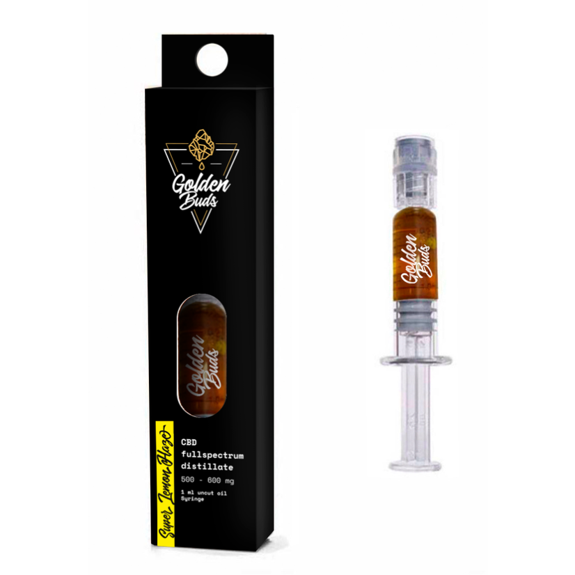 Golden Buds CBD concentrate Super Lemon Haze in Syringe, 60%, 1 ml, 600 mg