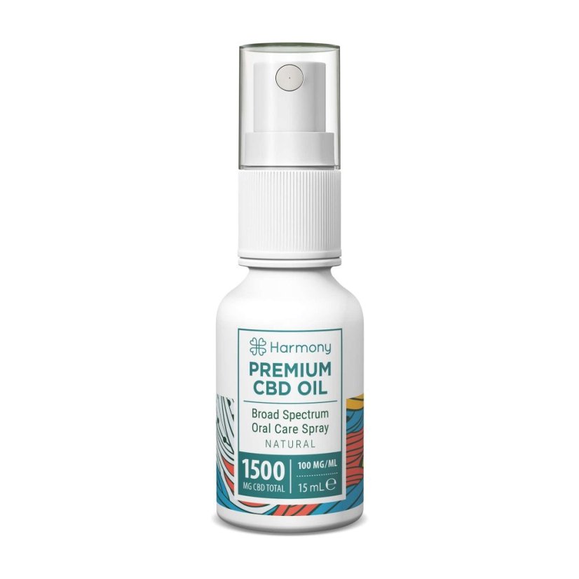 Harmony CBD aerosols mutes veselībai 1500 mg, 15 ml, dabīgs