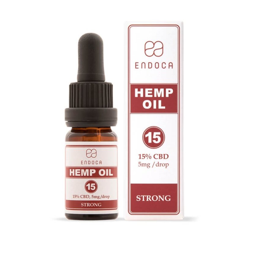 Endoca kaņepju eļļa 1500 mg CBD (15%), 10 ml