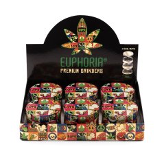 Euphoria Металне брусилице Гроови 63 мм, 4 комада - Дисплеј кутија са 6 комада