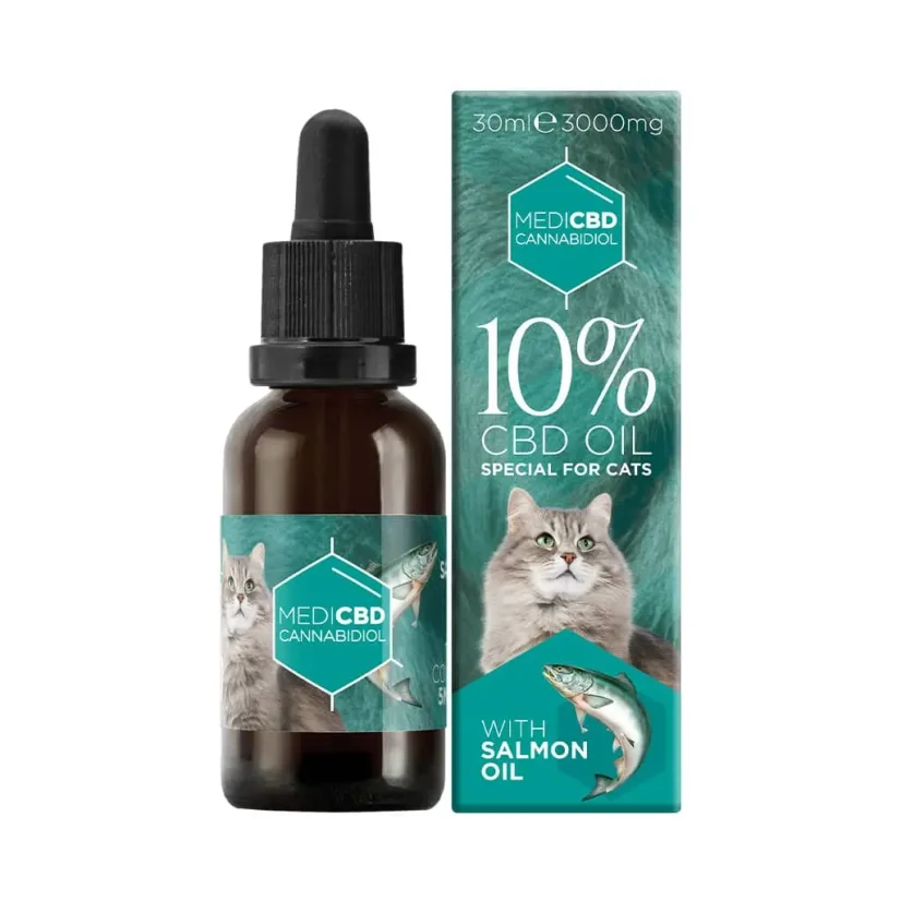MediCBD CBD eļļa kaķiem ar laša eļļu, 10% CBD, 3000 mg, 30 ml
