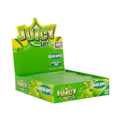 Juicy Jay's King Size - Grön Äpple Rullpapper, Displaybox 24 st