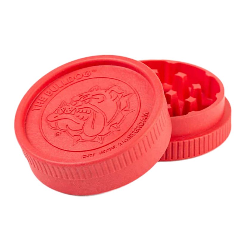 The Bulldog Red Eco Grinder - 2 parts, 24 pcs / display