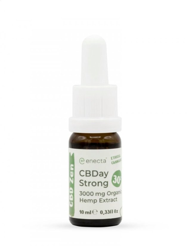 Enecta CBD Day Strong, pilna spektra 30% CBD eļļa, 10 ml