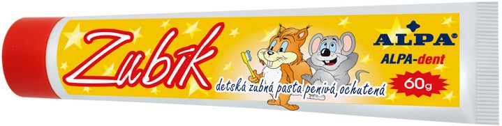 Alpa-Dent bērnu zobu pasta 60 g, 10 gab iepakojums, 600 g