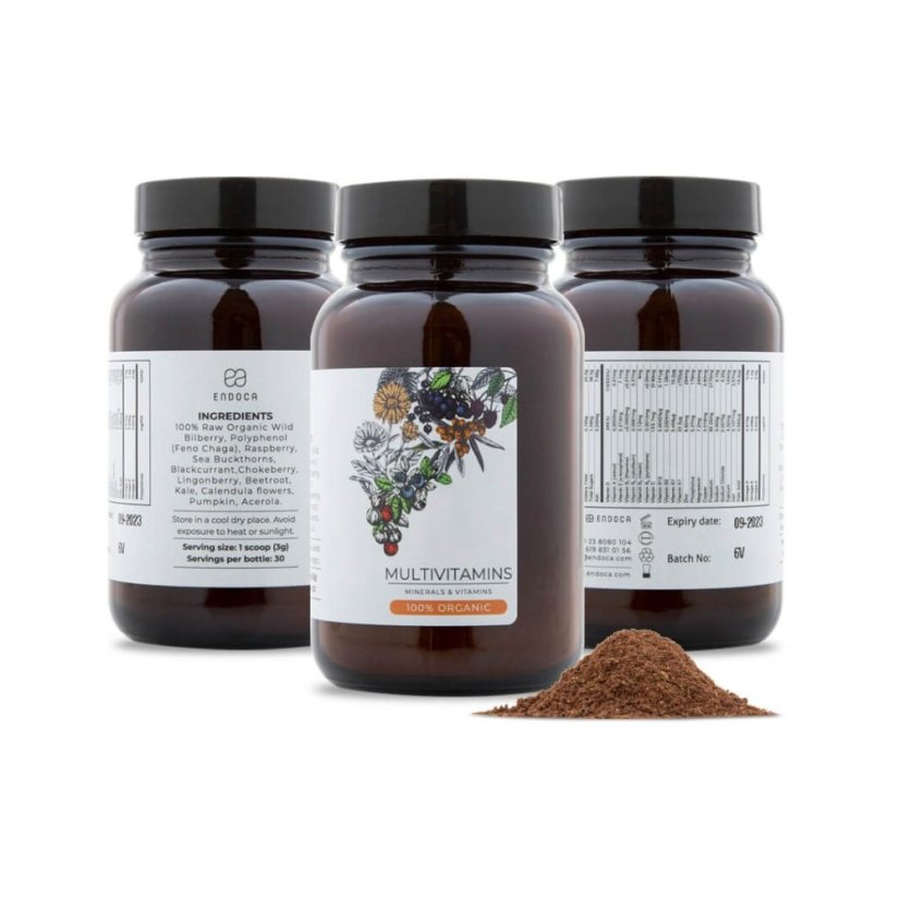 Endoca Органски мултивитамини, 90 г