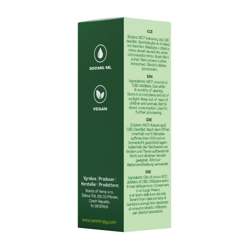 Canntropy CBD Premium Cannabinoid Oil - 40 %, 4000 mg, 10 ml