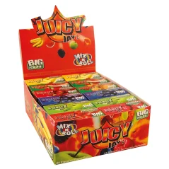 Juicy Jay's Bigsize Flavoured Paper Rolls Mix-N-Roll - aromatizēti papīra ruļļi, 24 iepakojumi/Display Box