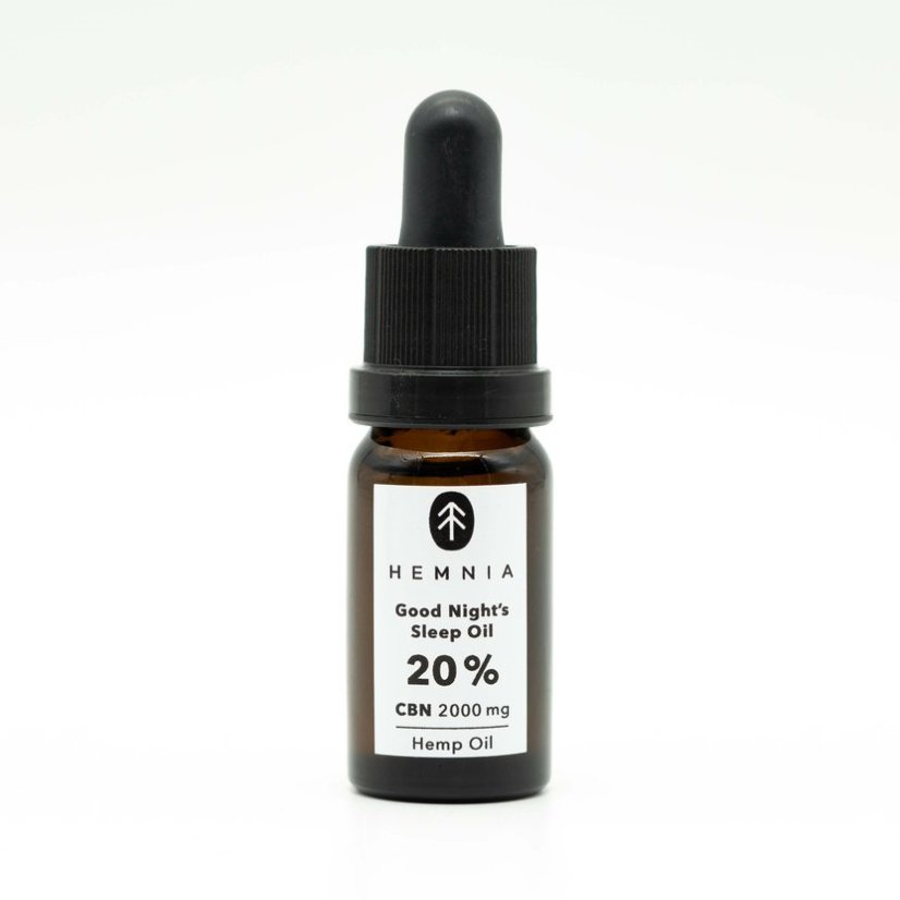 Hemnia Good Night´s Sleep Kaņepju eļļa 20%, 2000 mg CBN, 250 mg CBD, 10 ml