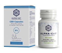 Alpha-CAT CBD Κάψουλες 20x30mg, 600 mg, 32 g