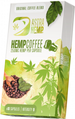 Astra Hemp Coffee Capsules (250 mg Hemp) - Carton (10 boxes), 500 g