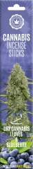 Cannabis Incense Sticks Cannabis & Blueberry Kering - Karton (6 bungkus)