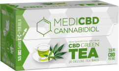 MediCBD zaļā tēja (20 tējas maisiņu kaste), 7,5 mg CBD - kartons (10 kastes)