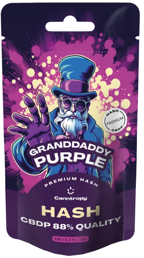 Canntropy CBDP Hash Granddaddy Purple, CBDP 88% kvalitāte, 1 g - 100 g