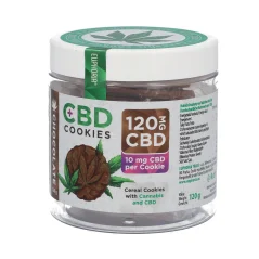 Euphoria CBD Cookies Chocolate, 120 mg CBD, 12 pcs, display