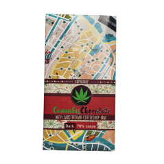 Euphoria Dark hemp chocolate with coffeeshop map - Amsterdam, 80 g