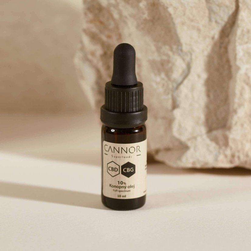 Cannor CBD-CBG kaņepju eļļa, pilns spektrs 10%, 10ml
