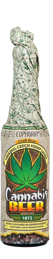 Euphoria Cartina per birra alla cannabis, 330 ml, 4,5%, 1296 pezzi (pallet)