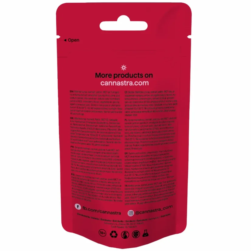 Cannastra THC+ Astro Bears Zemeņu želejas vannas bumbiņas, 30 gab. x 5 mg, 150 g