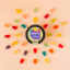 JustCBD Gummies ābolu gredzeni 250 mg - 3000 mg CBD