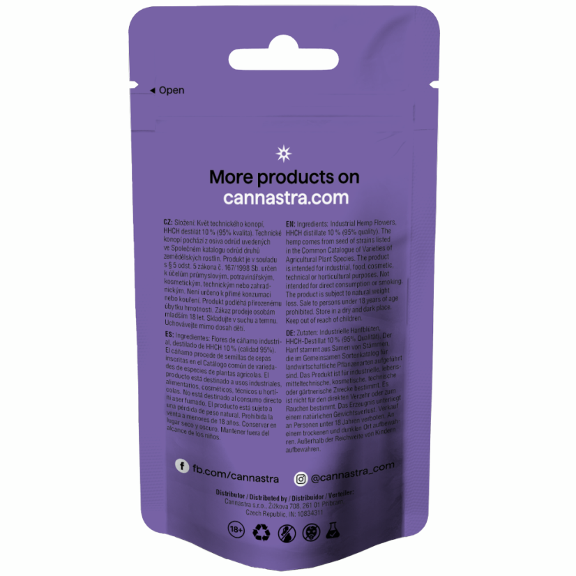Cannastra HHCH Flower Robot Dreams, HHCH 95% kvalitāte, 1g - 100g