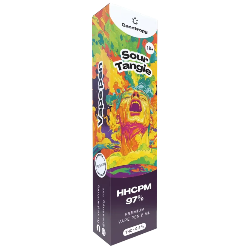Canntropy HHCPM Vape Pen Sour Tangie, HHCPM 97 % laatu, 2 ml