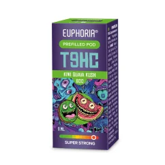 Euphoria T9HC POD x 1 Kiwi Guava Kush, 2 ml