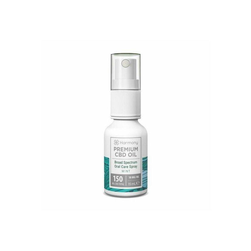 Harmony CBD Spray Oral Care 150 mg, 15 ml, Mint