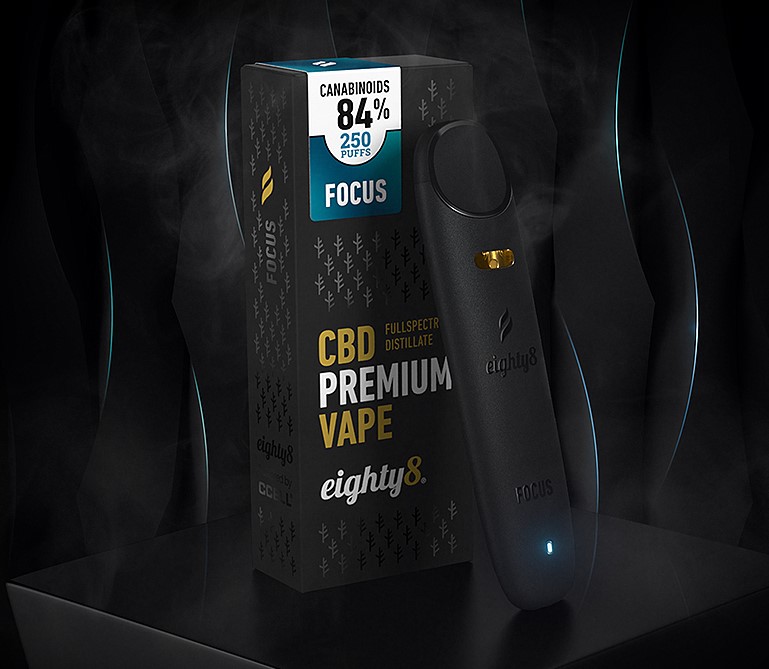 Eighty8 CBD Vape Focus, 84 % CBD, 2 ml