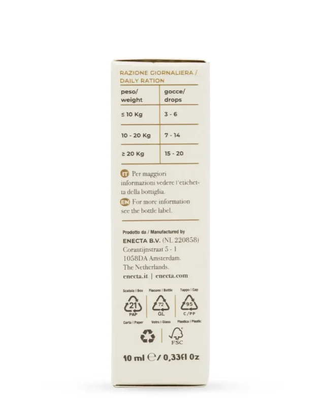 Enecta CBD eļļa mājdzīvniekiem 5%, 500 mg, 10 ml