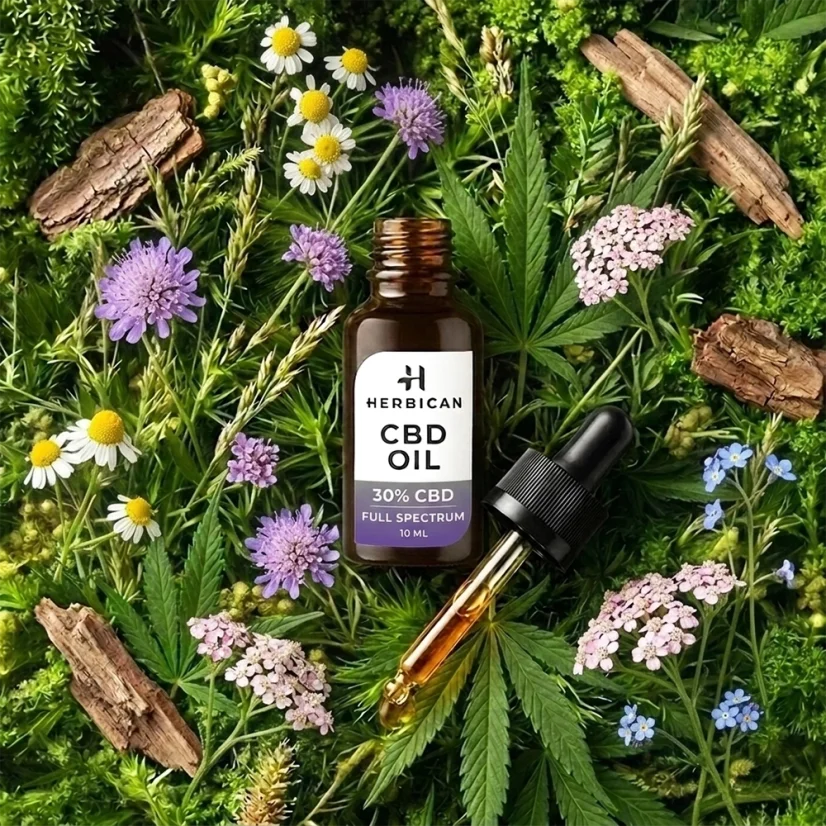 Herbican pilna spektra CBD eļļa, 30%, 10 ml