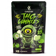 CanaPuff Caramelle gommose al THCp Mela Verde, 5 pz. x 5 mg, 25 mg
