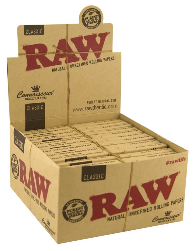RAW Papers Connoisseur King Size papirići sa filterima, 110 mm, 24 komada u kutiji