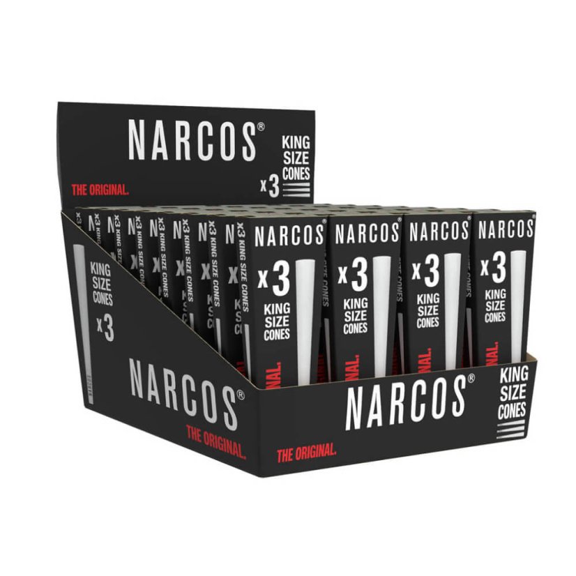 Narcos Кинг Сизе Цонес Вхите Едитион 109 мм, Дисплаи Бок 32 ком