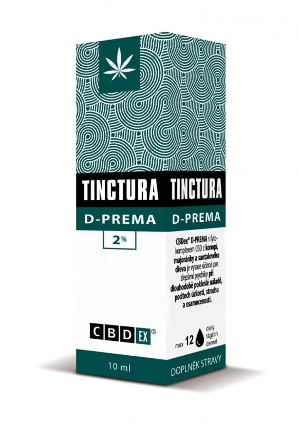 CBDex Tincture D-PREMA 2%, 10 ml
