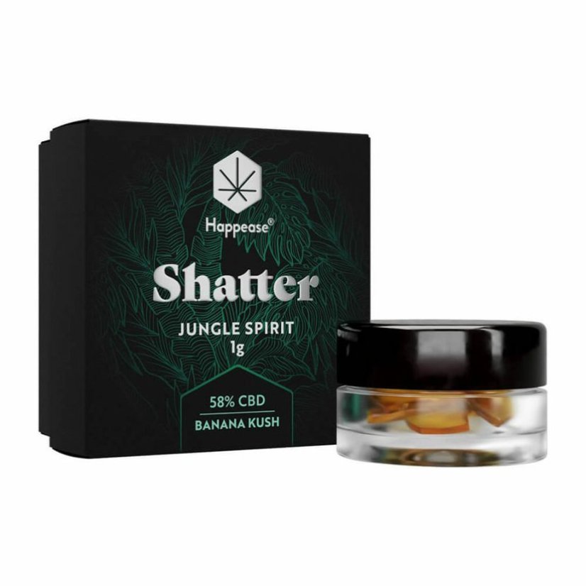 Happease - Ekstrakts Jungle Spirit Shatter 58% CBD, 1 g