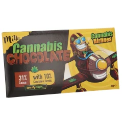 Cannaline Cannabis Airlines Milk Chocolate, 80 g, 20 pcs/Display Box