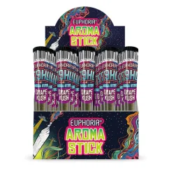 Euphoria T9HC Aromatic Stick Grape Kush, 20 pcs in display