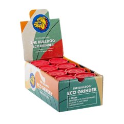 The Bulldog Red Eco Grinder - 2 parts, 24 pcs / display
