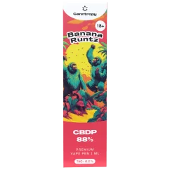Canntropy CBDP Vape Pen Banana Runtz, CBDP 88% kvalitet, 1 ml