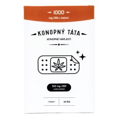 Konopný Táta CBD obliži, 1000 mg CBD, 10 kos
