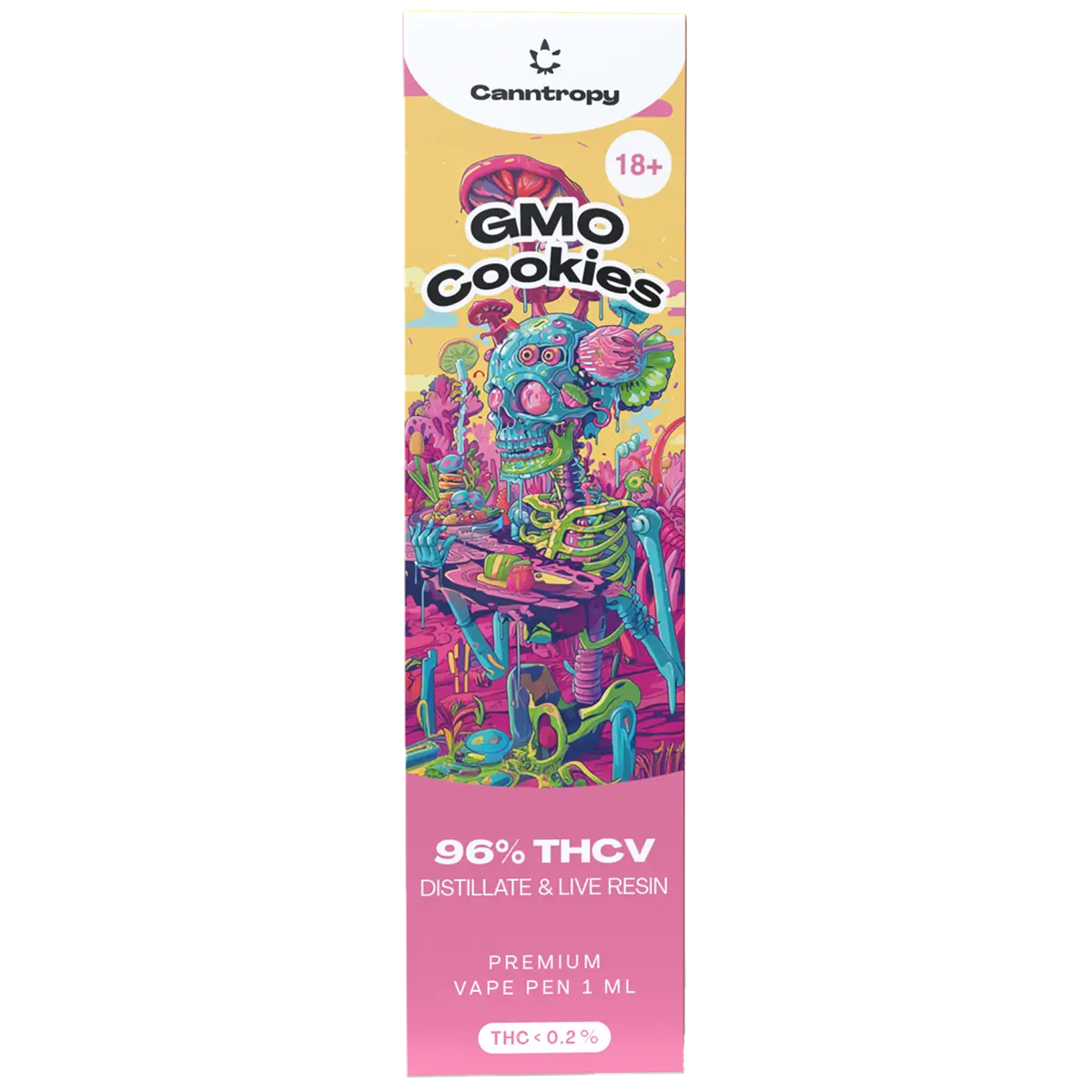 elfbar elfa kaufen Canntropy THCV Disposable Vape Pen GMO Cookies live resin terpenes, THCV 96%  quality, 1 ml