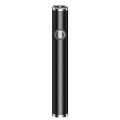 Bateria z gwintem 510, przyciskiem, podgrzewaniem wstępnym, 380 mAh + ładowarka USB, czarna, 100 szt.