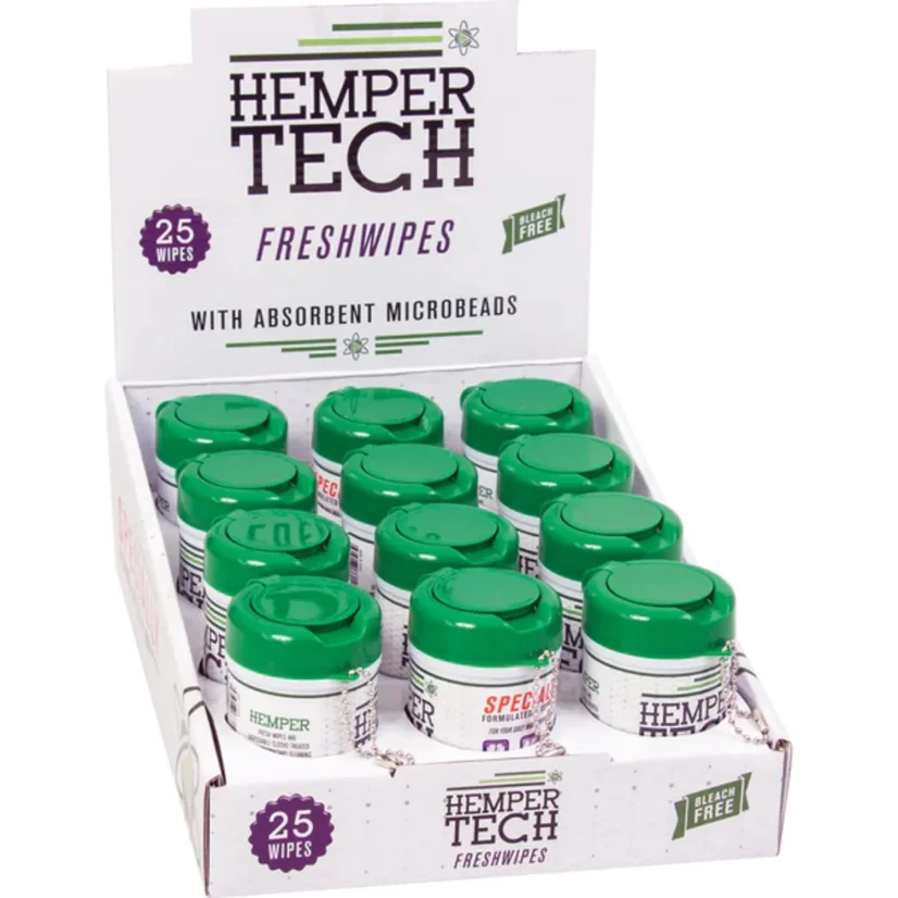 HEMPER Freshwipes, Display box 12 gab.