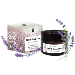 Hemnia CBD & Hemp Care - universāls kaņepju ziedes ar lavandu, 250 mg CBD, 50 ml