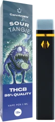 Canntropy THCB vienreizējās lietošanas Vape Pen Sour Tangie, THCB kvalitāte 95 %, 1 ml