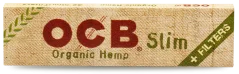 OCB Organic Hemp King Size Rolling Papers + Filter Tips, Display box 32 pcs