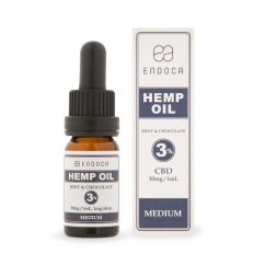 Endoca Šokolādes piparmētru kaņepju eļļa 300 mg CBD (3%), 10 ml