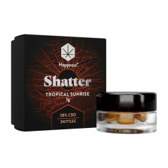 Happease - Extract Tropical Sunrise Shatter 58% CBD, 1 g