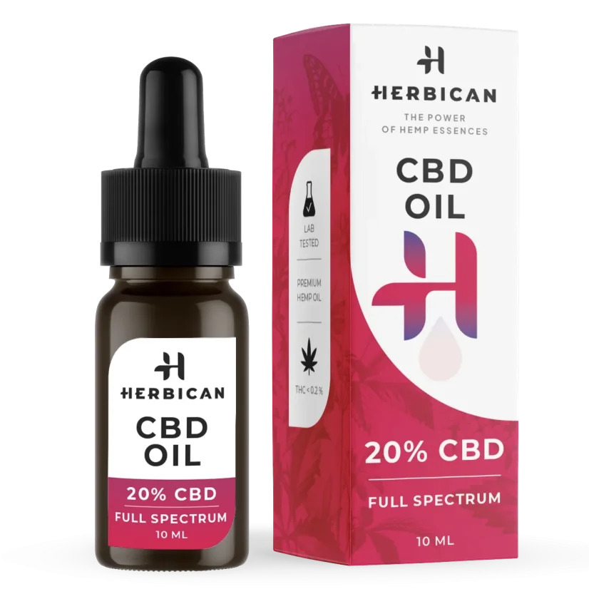 Herbican Pilna spektra CBD eļļa, 20%, 10 ml